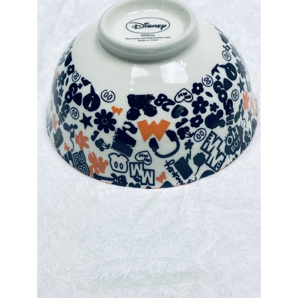 Disney Store Mickey Mouse Tidbit Bowl Set of 2 Micky Head Orange lip Snack Bowl - Picture 4 of 7
